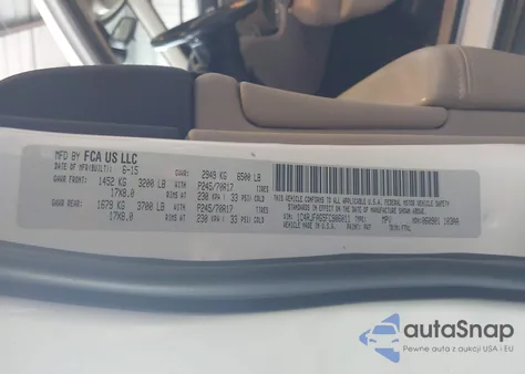 2015 Jeep Grand Cherokee Laredo из США, поврежденный, VIN 1C4RJFAG5FC906011